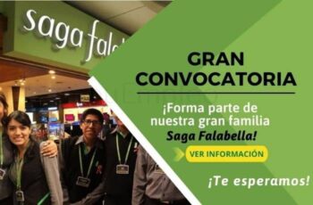 Falabella ofrece nuevos empleos con buenos beneficios