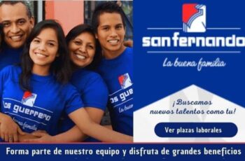 San Fernando La Buena Familia publica sus nuevas vacantes de trabajo