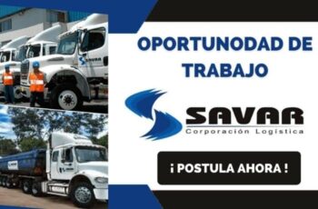 Savar S.A. ofrece nuevos empleos con excelentes beneficios