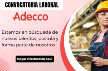 Adecco ofrece buenos beneficios en sus empleos disponibles