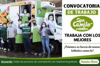 Productos San Camilo S.A te invita a formar parte de su gran empresa