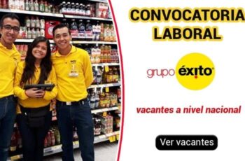 Grupo Éxito requiere personal con disponibilidad inmediata para trabajar