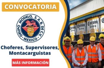 Grupo Modelo ofrece nuevos empleos para que formes parte de su familia