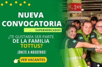 Hipermercados Tottus te invita a optar por sus nuevas ofertas de trabajo