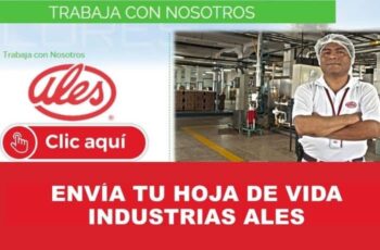 Industrias Ales abre sus puertas para que trabajes en su equipo