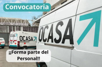 Ocasa te ofrece la oportunidad de laborar en su gran empresa