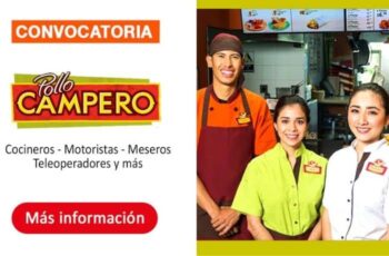 Pollo Campero está ofertando nuevas vacantes para los interesados en el rubro alimenticio