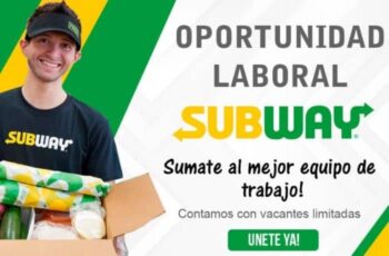 Subway está contratando personal para una variedad de puestos