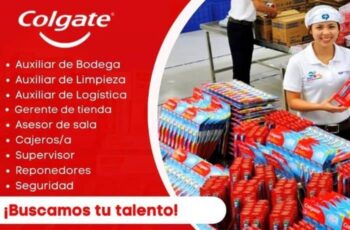 Colgate contrata personal con o sin experiencia de trabajo