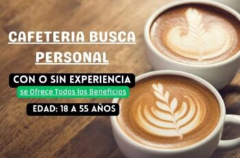 Cafetería está buscando nuevas ofertas de trabajo