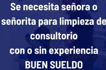 Se necesitan empleados para trabajar en consultorios