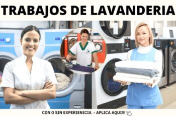 Se requiere personal para laborar en Lavanderías