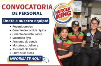 Burger King ha iniciado una nueva campaña de contratación de personal