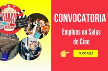 Ofrecemos nuevas vacantes para trabajar en Salas de Cines