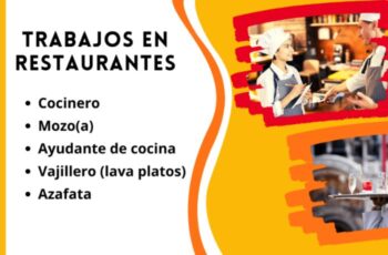 Se buscan personas para trabajar en Restaurantes