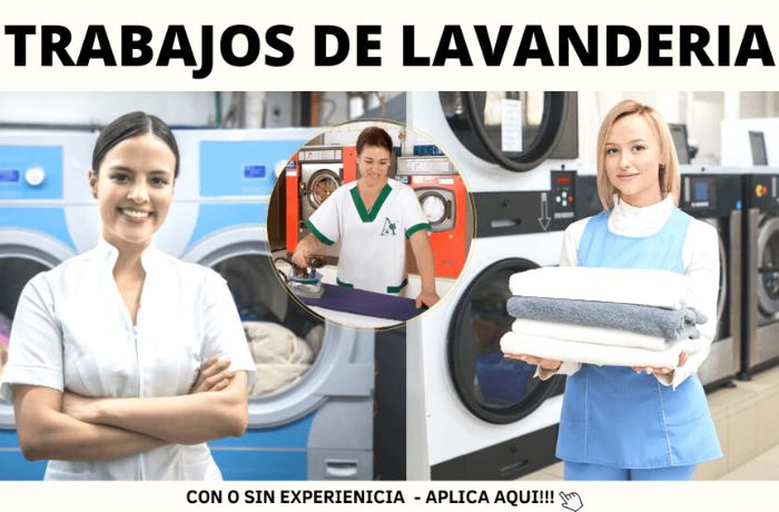 Laborar Se requiere personal para laborar en Lavanderías - Portal De Trabajos