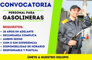 Vacantes para trabajar en Gasolineras